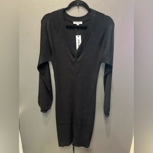 Steve Madden | Black Ribbed Midi Sweater Dress | XL | NWT